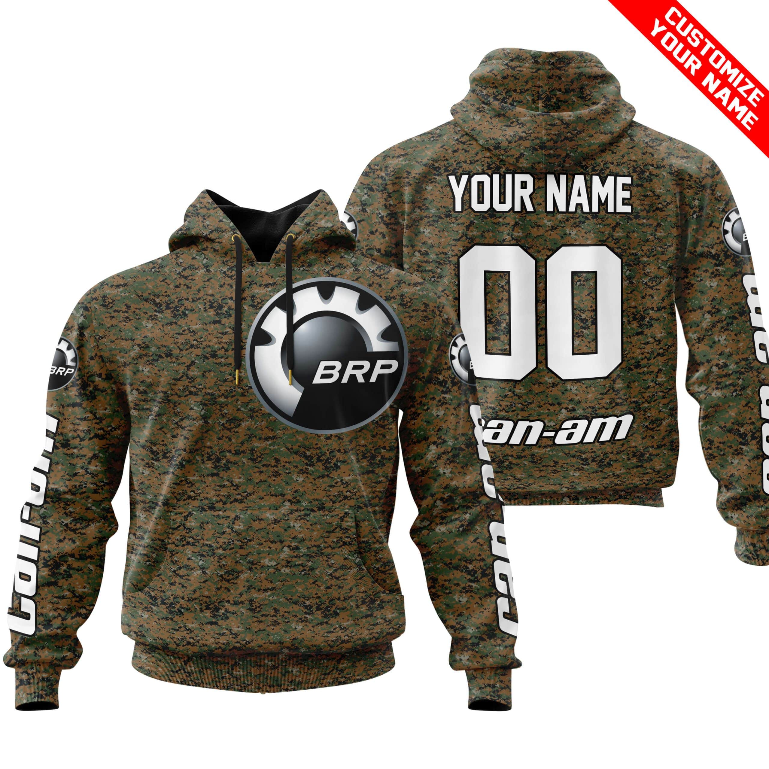 LIMITED EDITION PRODUCTS - US MARINE V1 - CAN AM RACING - CUSTOM NAME - WHITE - Image 2