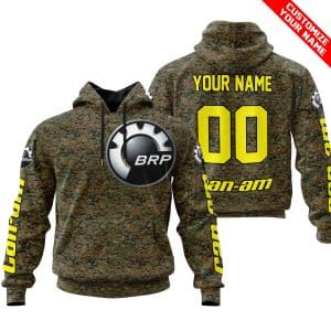 LIMITED EDITION PRODUCTS - US MARINE V1 - CAN AM RACING - CUSTOM NAME - YELLOW
