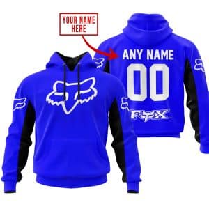 CUSTOM NAME RACING - LIMITED EDITION - FOX RACING V2 - BLUE