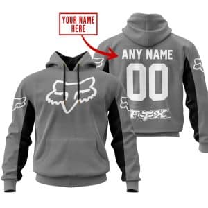 CUSTOM NAME RACING - LIMITED EDITION - FOX RACING V2 - GREY