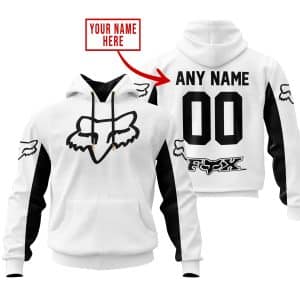 CUSTOM NAME RACING - LIMITED EDITION - FOX RACING V2 - WHITE