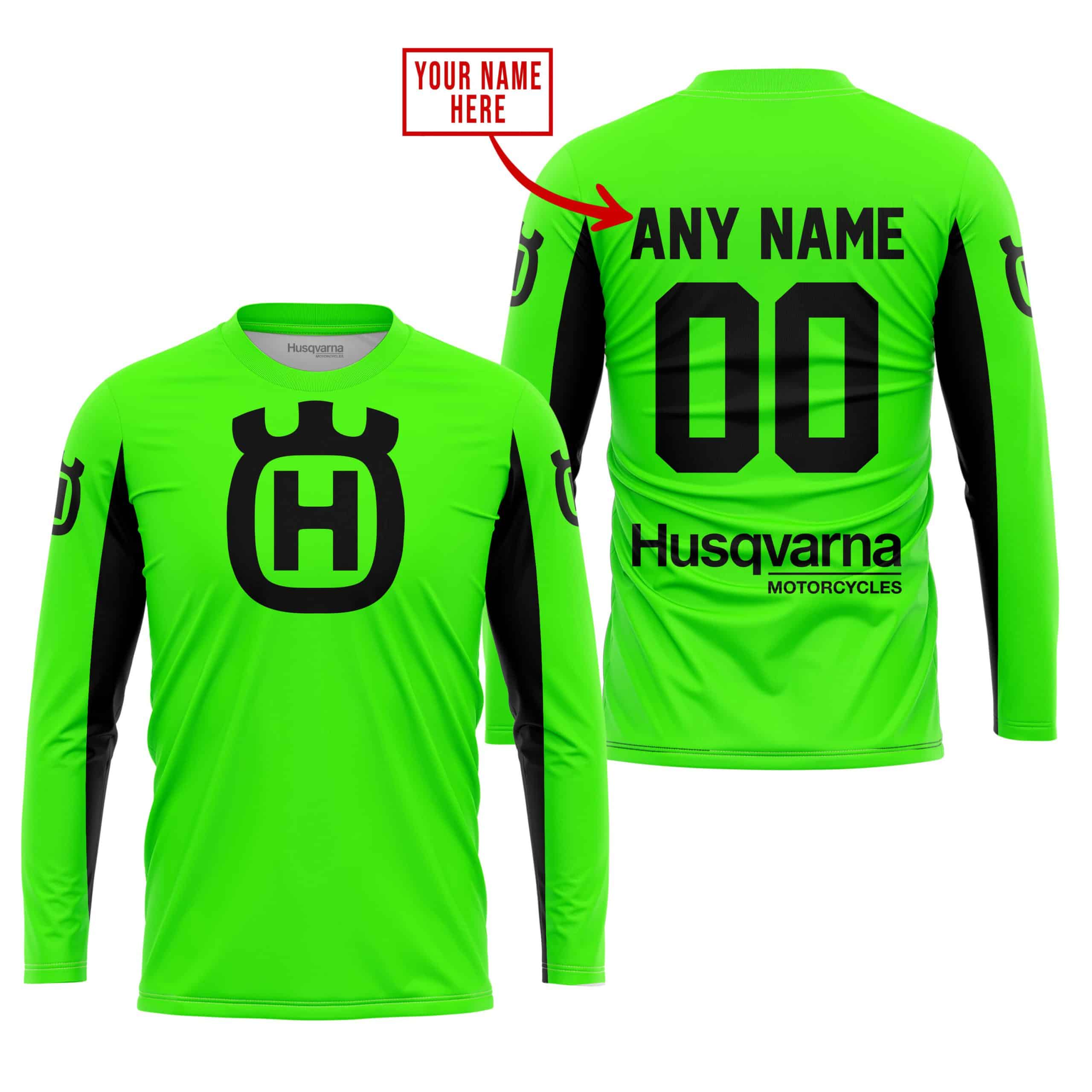 CUSTOM NAME RACING - LIMITED EDITION - HUSQVARNA - GREEN V2 - Image 2