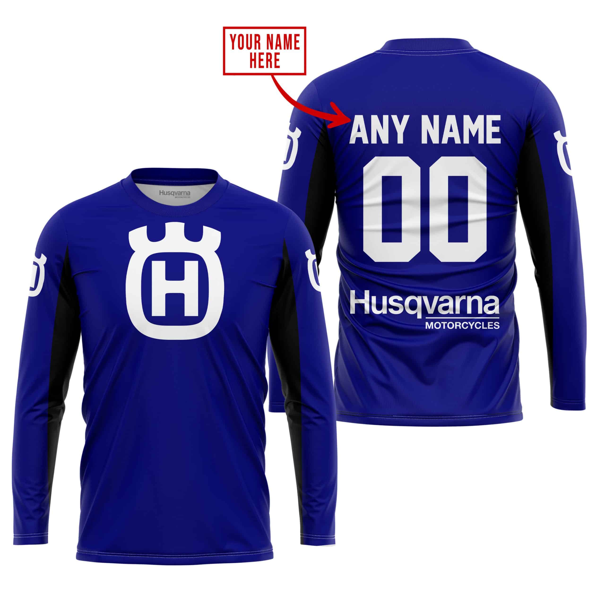 CUSTOM NAME RACING - LIMITED EDITION - HUSQVARNA - NAVY V2 - Image 2