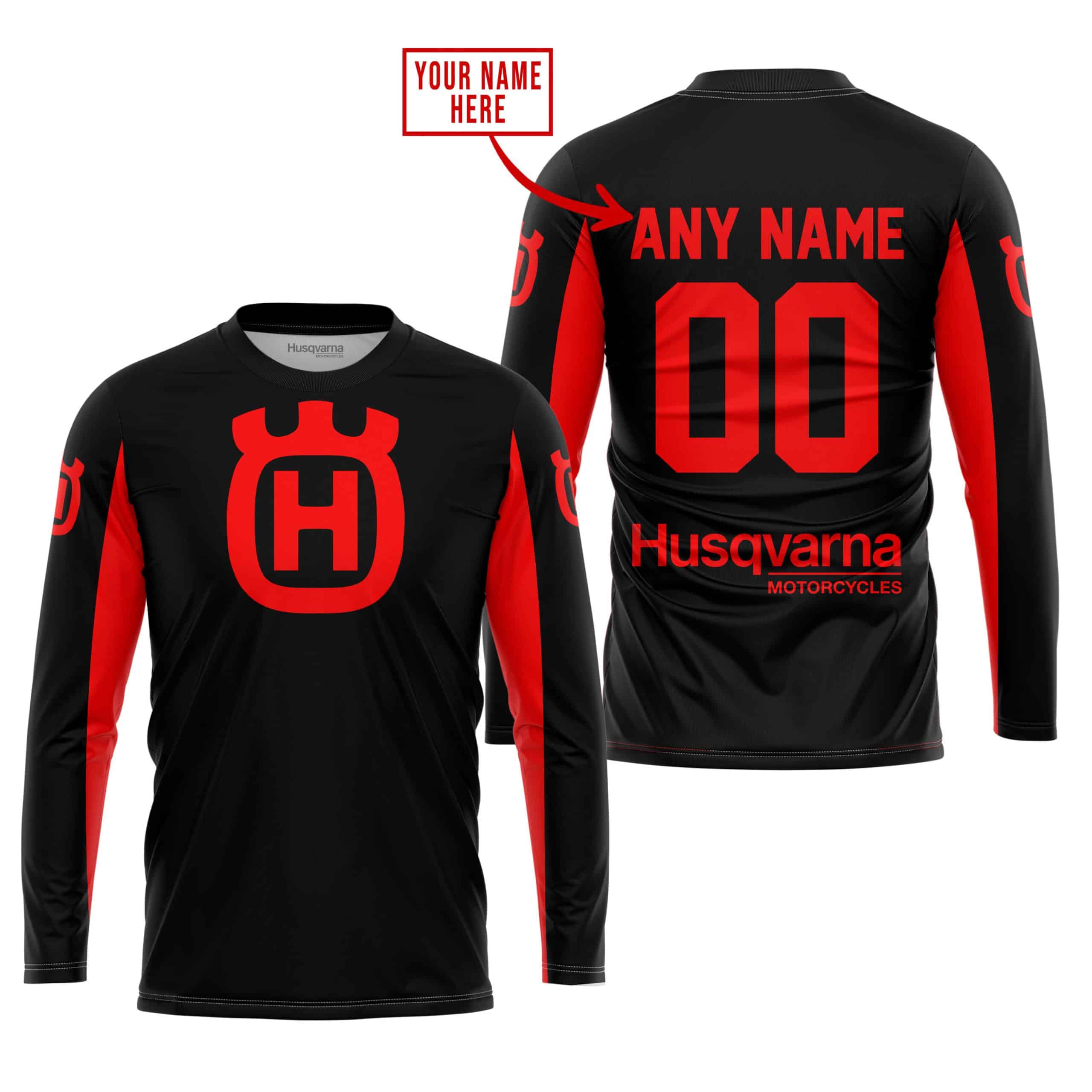 CUSTOM NAME RACING - LIMITED EDITION - HUSQVARNA - RED - Image 2