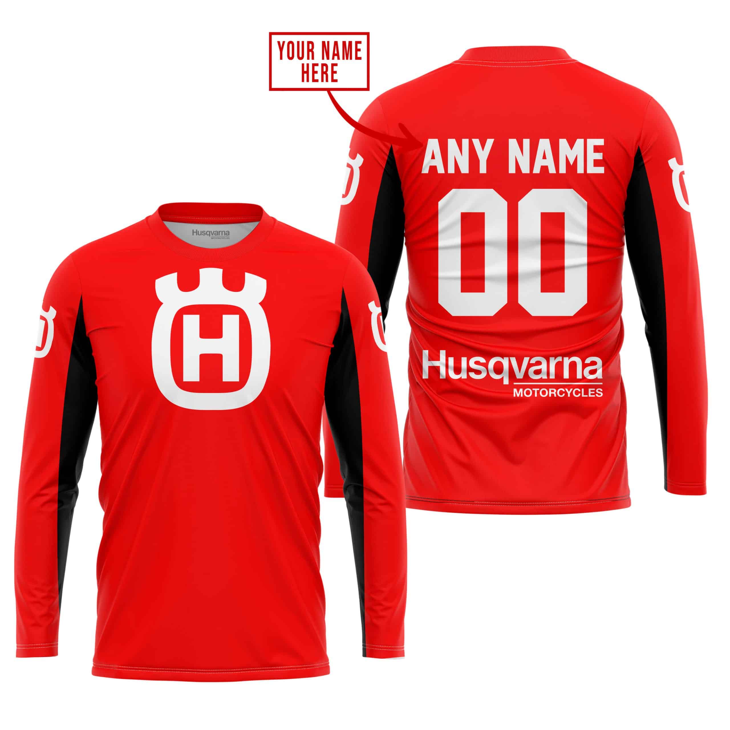 CUSTOM NAME RACING - LIMITED EDITION - HUSQVARNA - RED V2 - Image 2