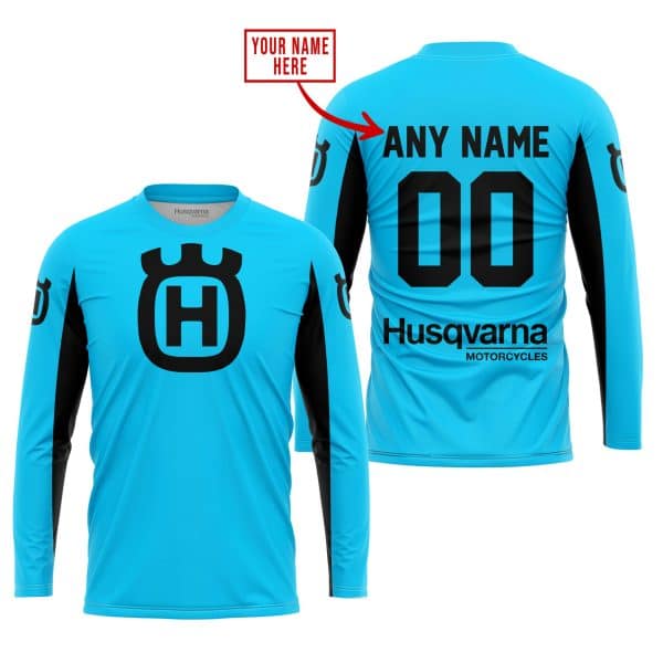 CUSTOM NAME RACING - LIMITED EDITION - HUSQVARNA - SKY BLUE V2 - Image 2