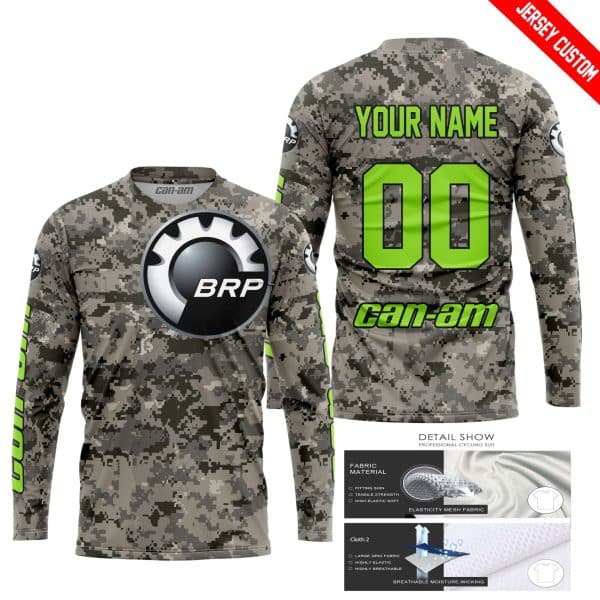 LIMITED EDITION PRODUCTS  - US ARMY - CAN AM RACING - CUSTOM NAME - GREEN 1 - Image 2