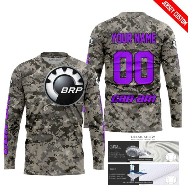 LIMITED EDITION PRODUCTS  - US ARMY - CAN AM RACING - CUSTOM NAME - PURPLE - Image 2
