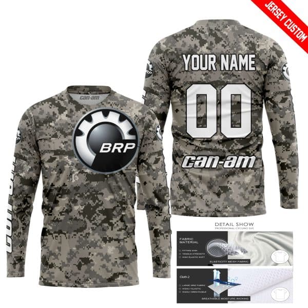 LIMITED EDITION PRODUCTS  - US ARMY - CAN AM RACING - CUSTOM NAME - WHITE - Image 2