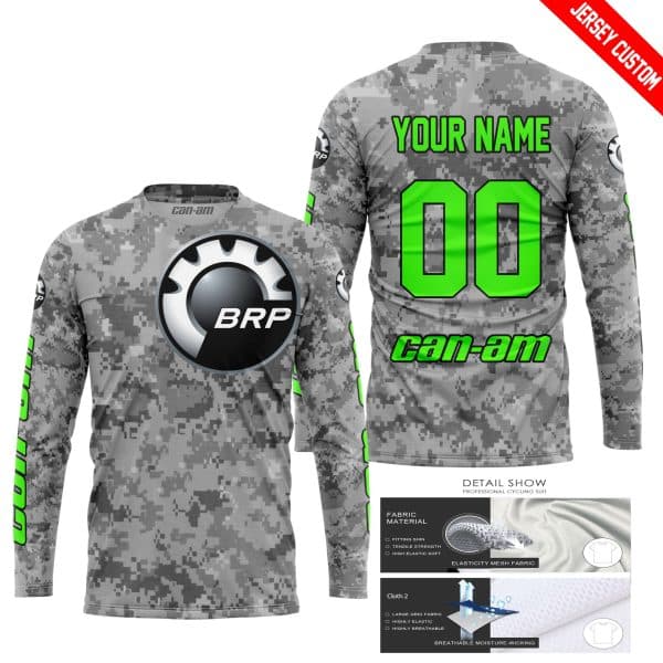 LIMITED EDITION PRODUCTS - US ARMY V1 - CAN AM RACING - CUSTOM NAME - GREEN - Image 2