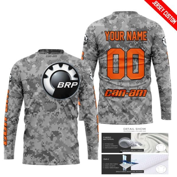 LIMITED EDITION PRODUCTS - US ARMY V1 - CAN AM RACING - CUSTOM NAME - ORANGE - Image 2