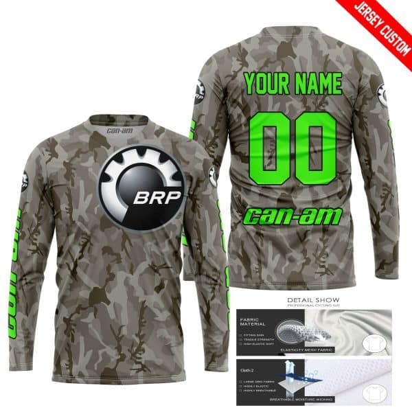 LIMITED EDITION PRODUCTS - US ARMY V2 - CAN AM RACING - CUSTOM NAME - GREEN - Image 3