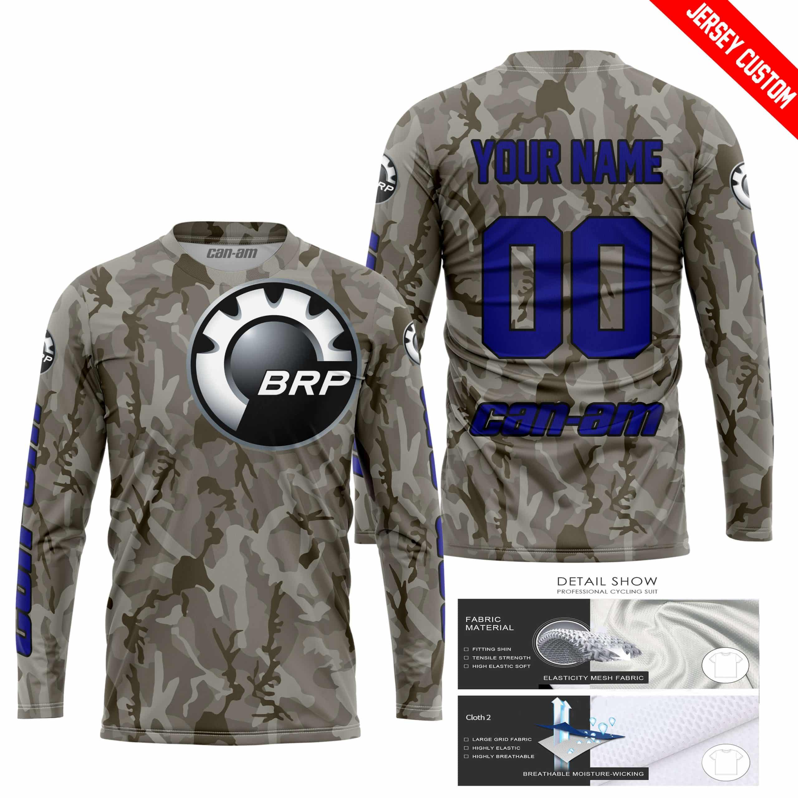 LIMITED EDITION PRODUCTS - US ARMY V2 - CAN AM RACING - CUSTOM NAME - NAVY - Image 2