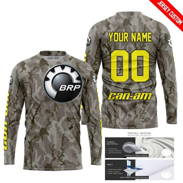LIMITED EDITION PRODUCTS - US ARMY V2 - CAN AM RACING - CUSTOM NAME - YELLOW - Image 2