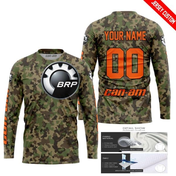 LIMITED EDITION PRODUCTS - US ARMY V3 - CAN AM RACING - CUSTOM NAME - ORANGE - Image 2