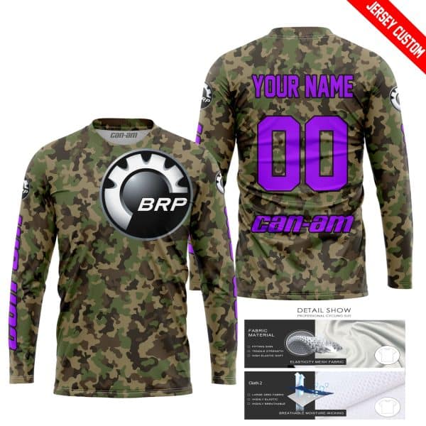 LIMITED EDITION PRODUCTS - US ARMY V3 - CAN AM RACING - CUSTOM NAME - PURPLE - Image 2