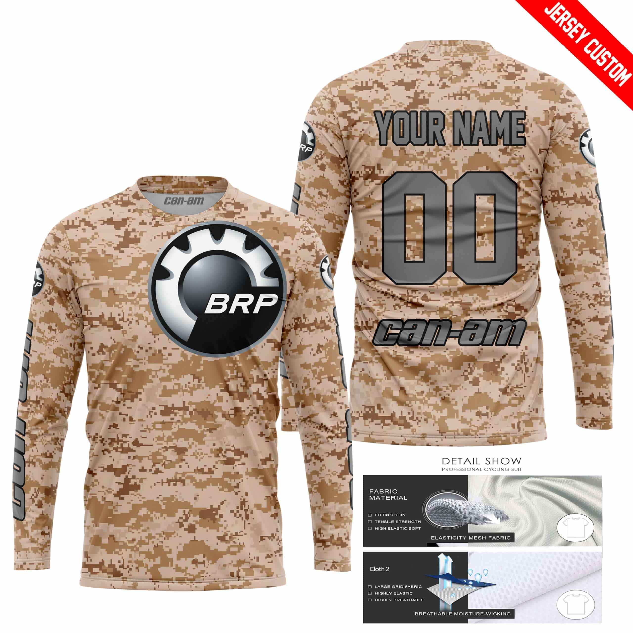 LIMITED EDITION PRODUCTS - US MARINE - CAN AM RACING - CUSTOM NAME - GREY - Image 2