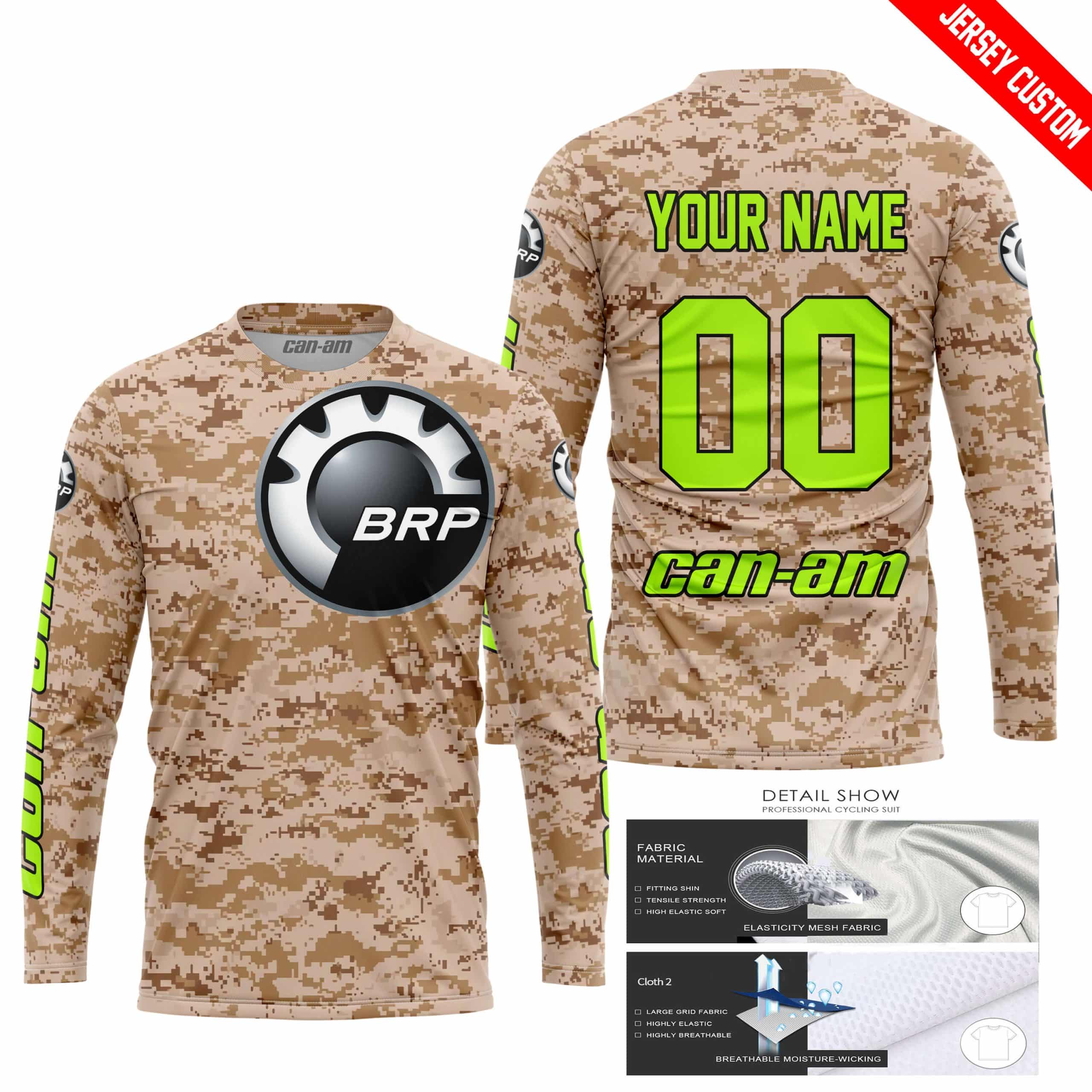 LIMITED EDITION PRODUCTS - US MARINE - CAN AM RACING - CUSTOM NAME - NEON - Image 2