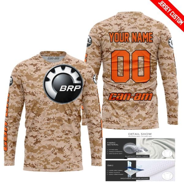 LIMITED EDITION PRODUCTS - US MARINE - CAN AM RACING - CUSTOM NAME - ORANGE - Image 2