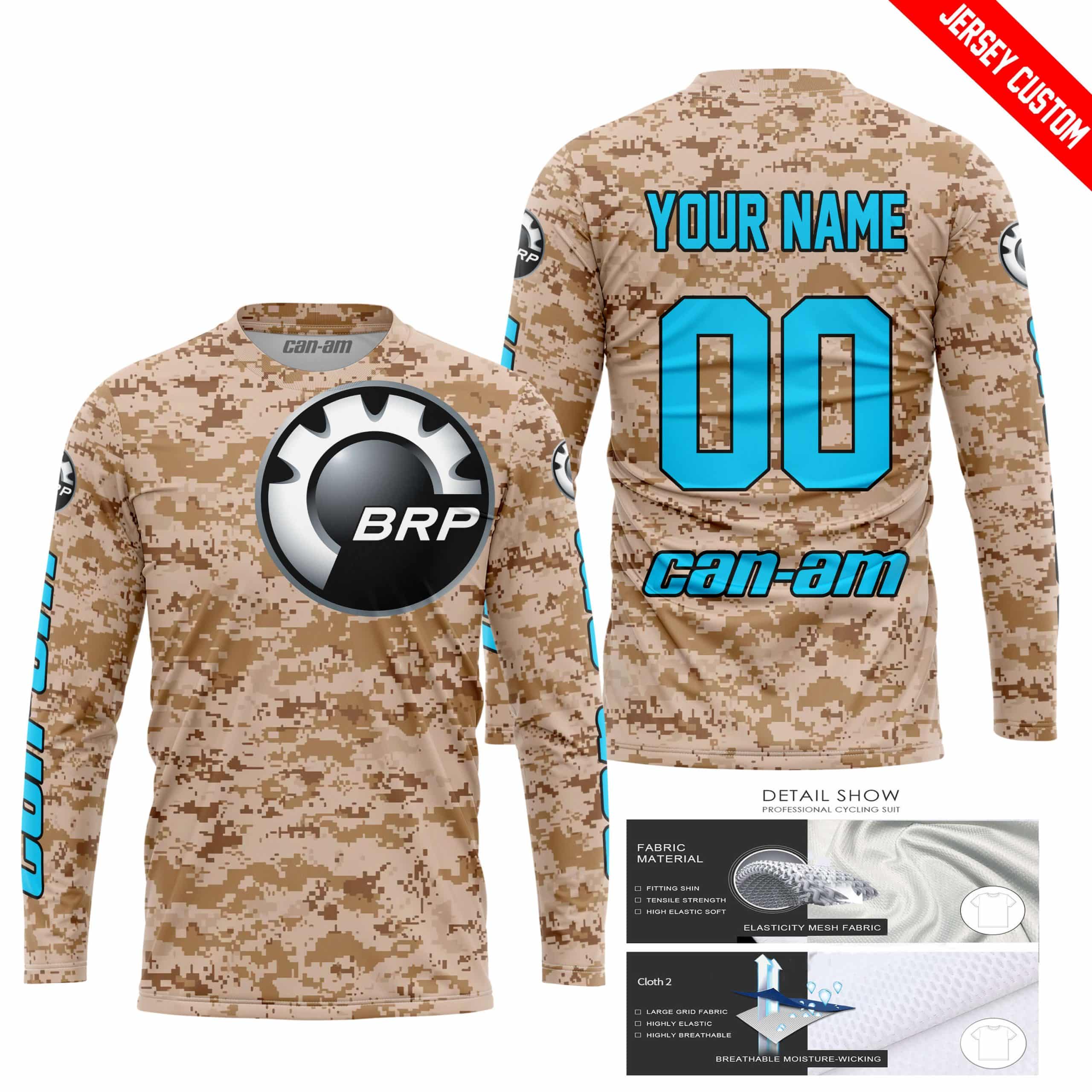 LIMITED EDITION PRODUCTS - US MARINE - CAN AM RACING - CUSTOM NAME - SKY BLUE - Image 2