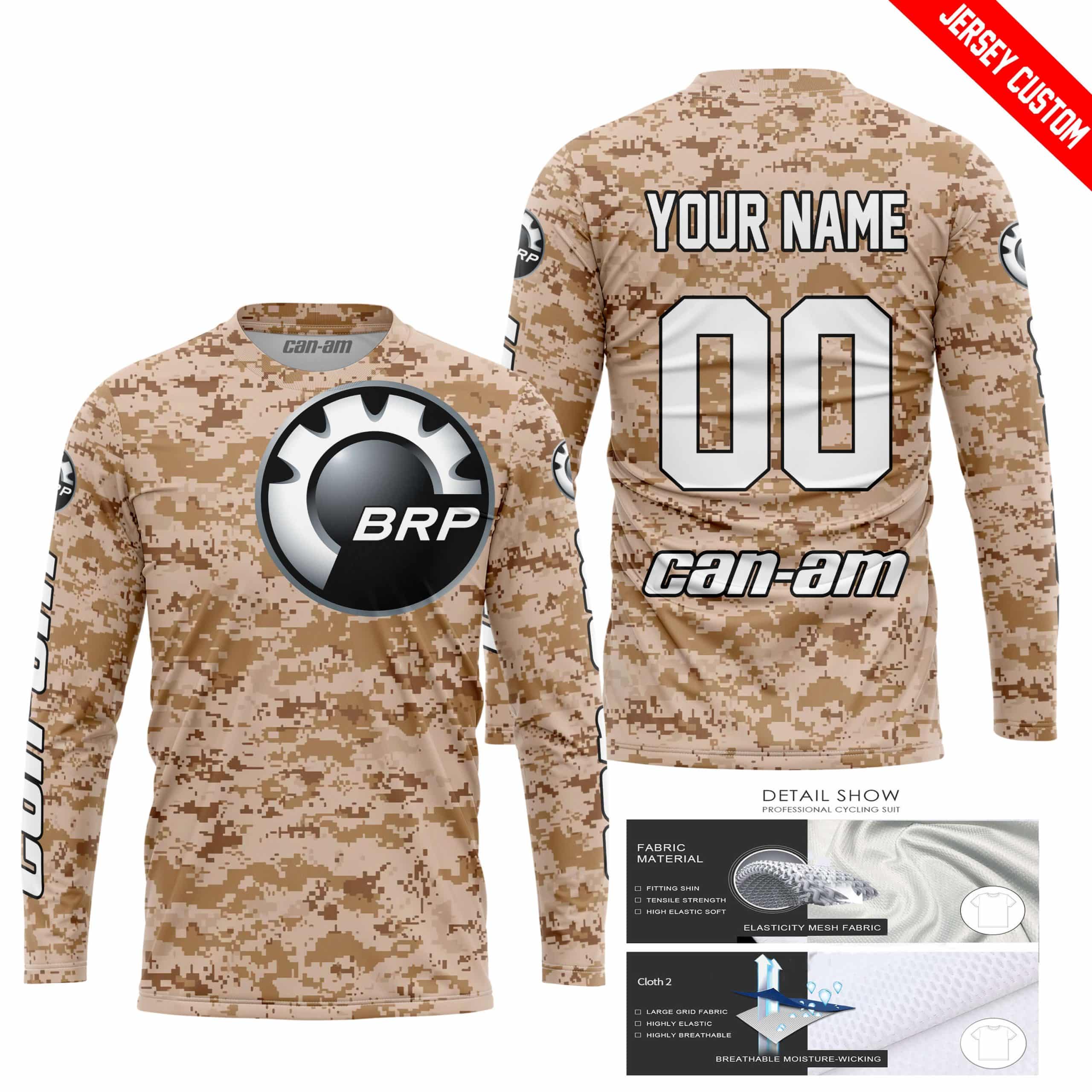 LIMITED EDITION PRODUCTS - US MARINE - CAN AM RACING - CUSTOM NAME - WHITE - Image 2