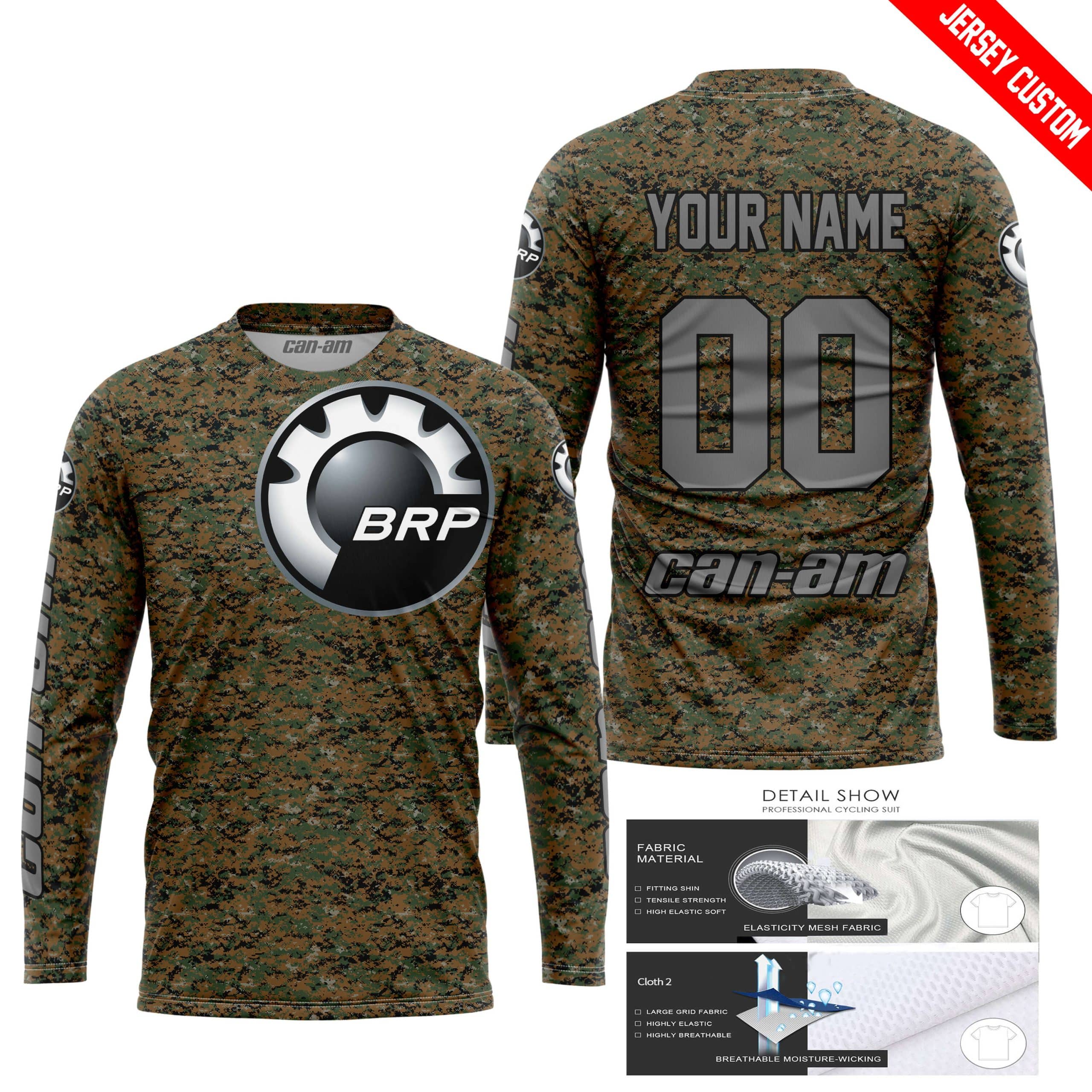 LIMITED EDITION PRODUCTS - US MARINE V1 - CAN AM RACING - CUSTOM NAME - GREY - Image 2