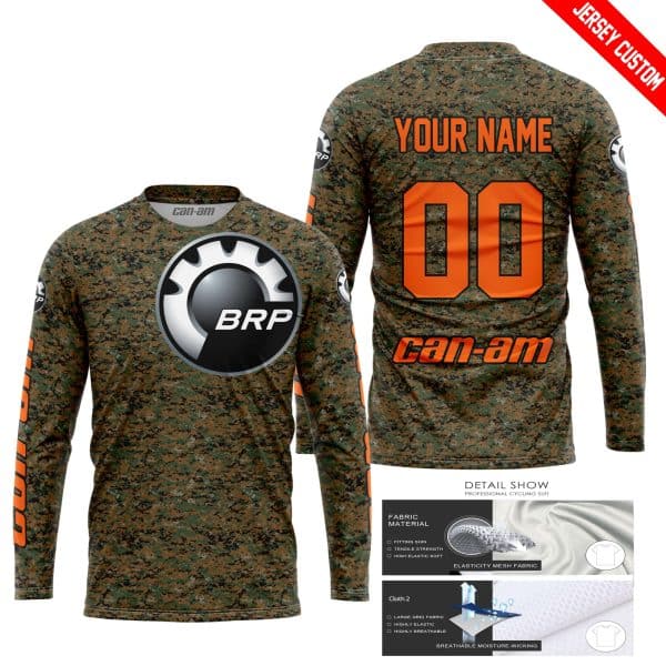 LIMITED EDITION PRODUCTS - US MARINE V1 - CAN AM RACING - CUSTOM NAME - ORANGE - Image 2