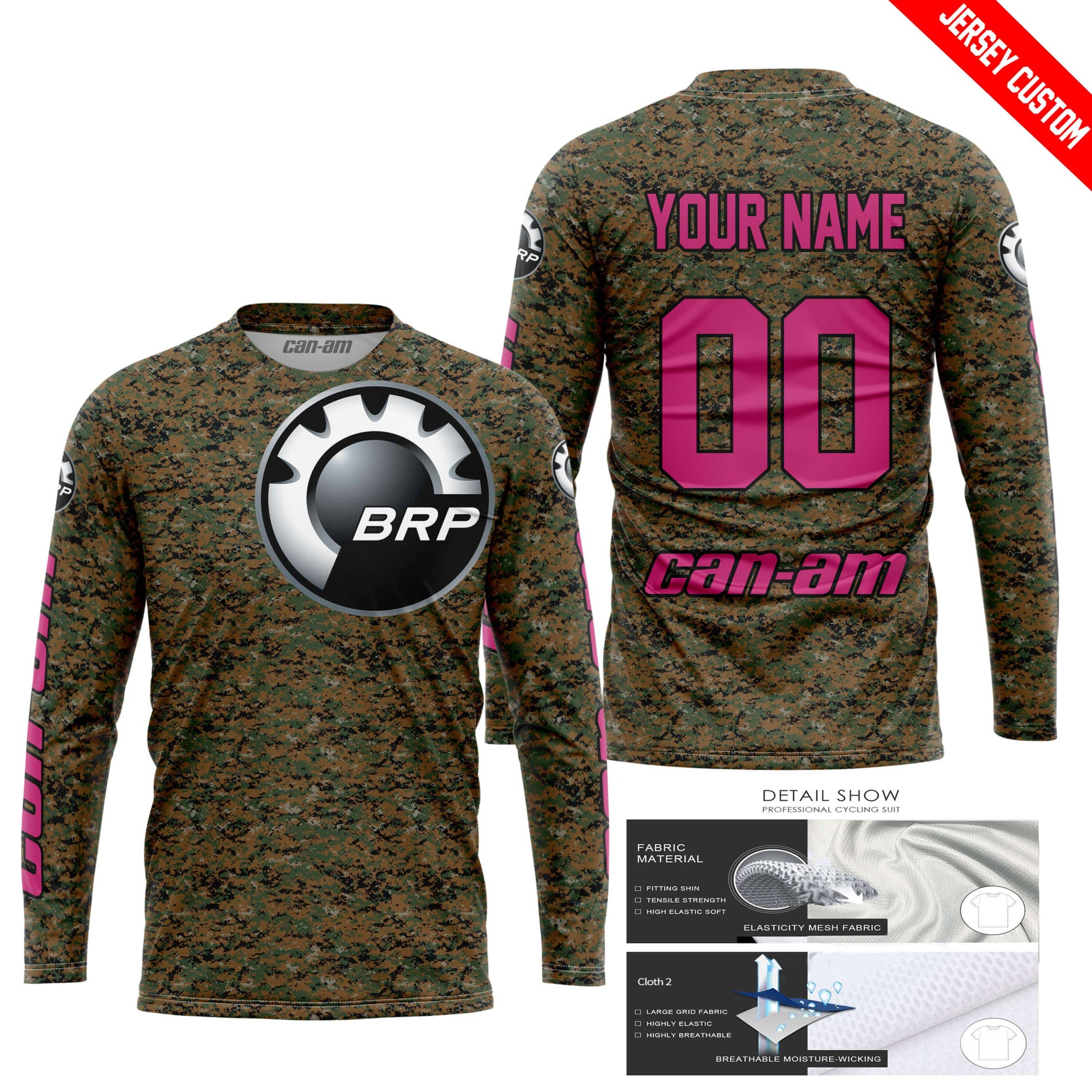 LIMITED EDITION PRODUCTS - US MARINE V1 - CAN AM RACING - CUSTOM NAME - PINK 1 - Image 2