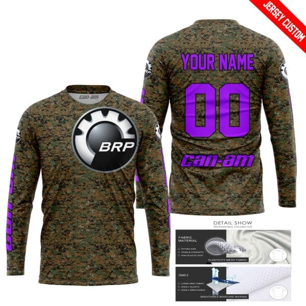 LIMITED EDITION PRODUCTS - US MARINE V1 - CAN AM RACING - CUSTOM NAME - PURPLE - Image 2