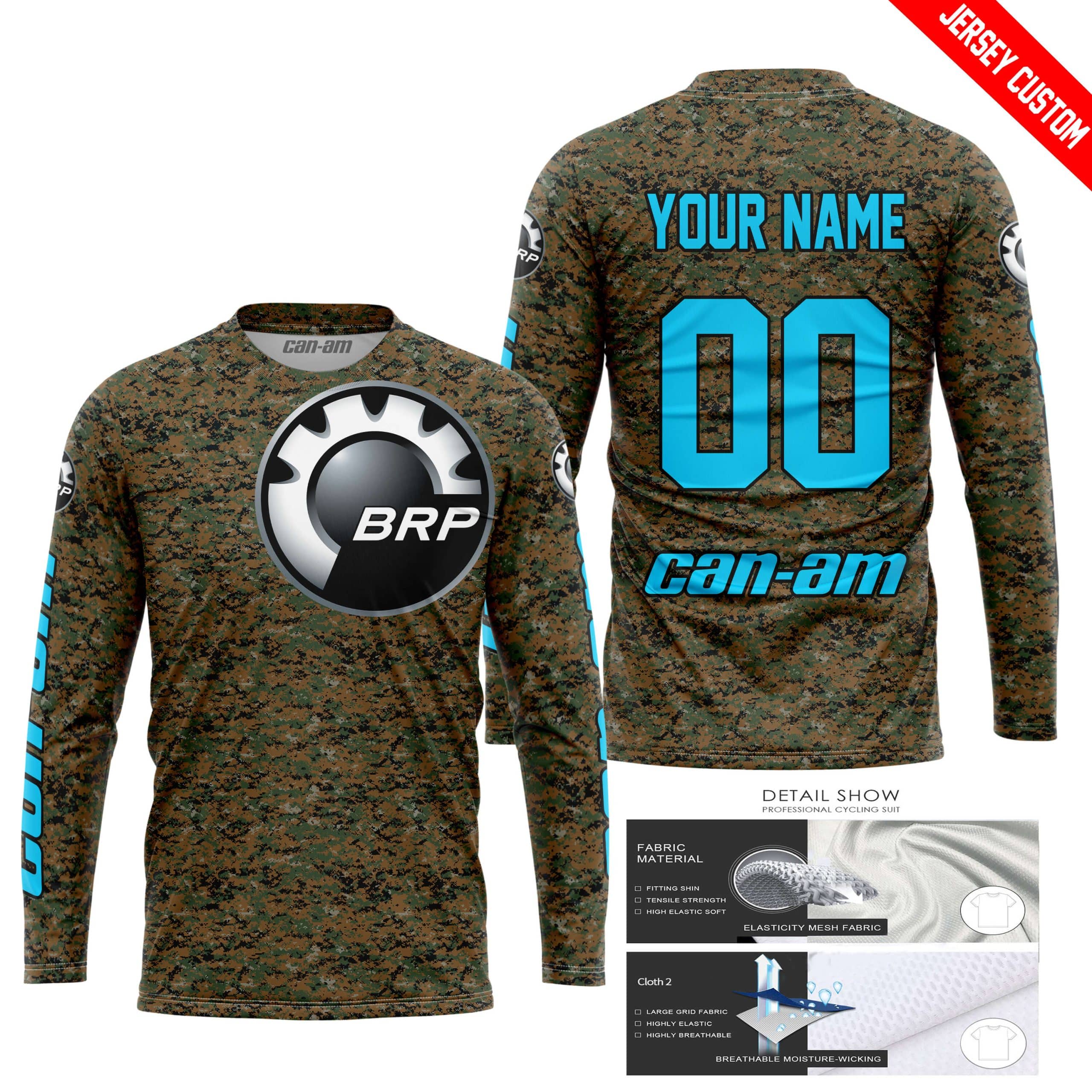 LIMITED EDITION PRODUCTS - US MARINE V1 - CAN AM RACING - CUSTOM NAME - SKY BLUE - Image 2