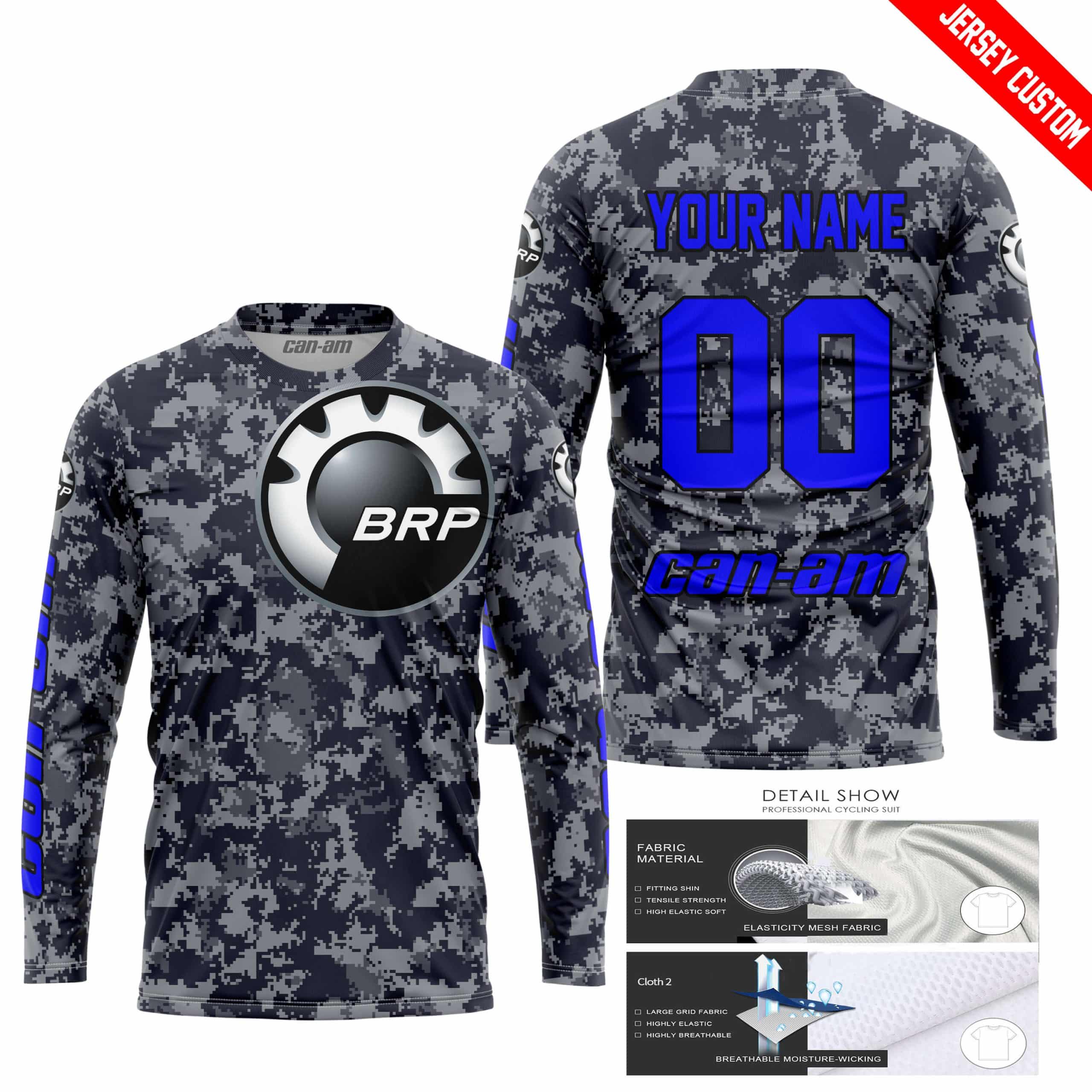LIMITED EDITION PRODUCTS - US NAVY - CAN AM RACING - CUSTOM NAME - BLUE - Image 2