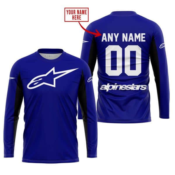 CUSTOM NAME RACING - LIMITED EDITION - ALPINESTARS - NAVY V2 - Image 2