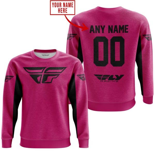 CUSTOM NAME RACING - LIMITED EDITION - FLY RACING- PINK 1 V2 - Image 4