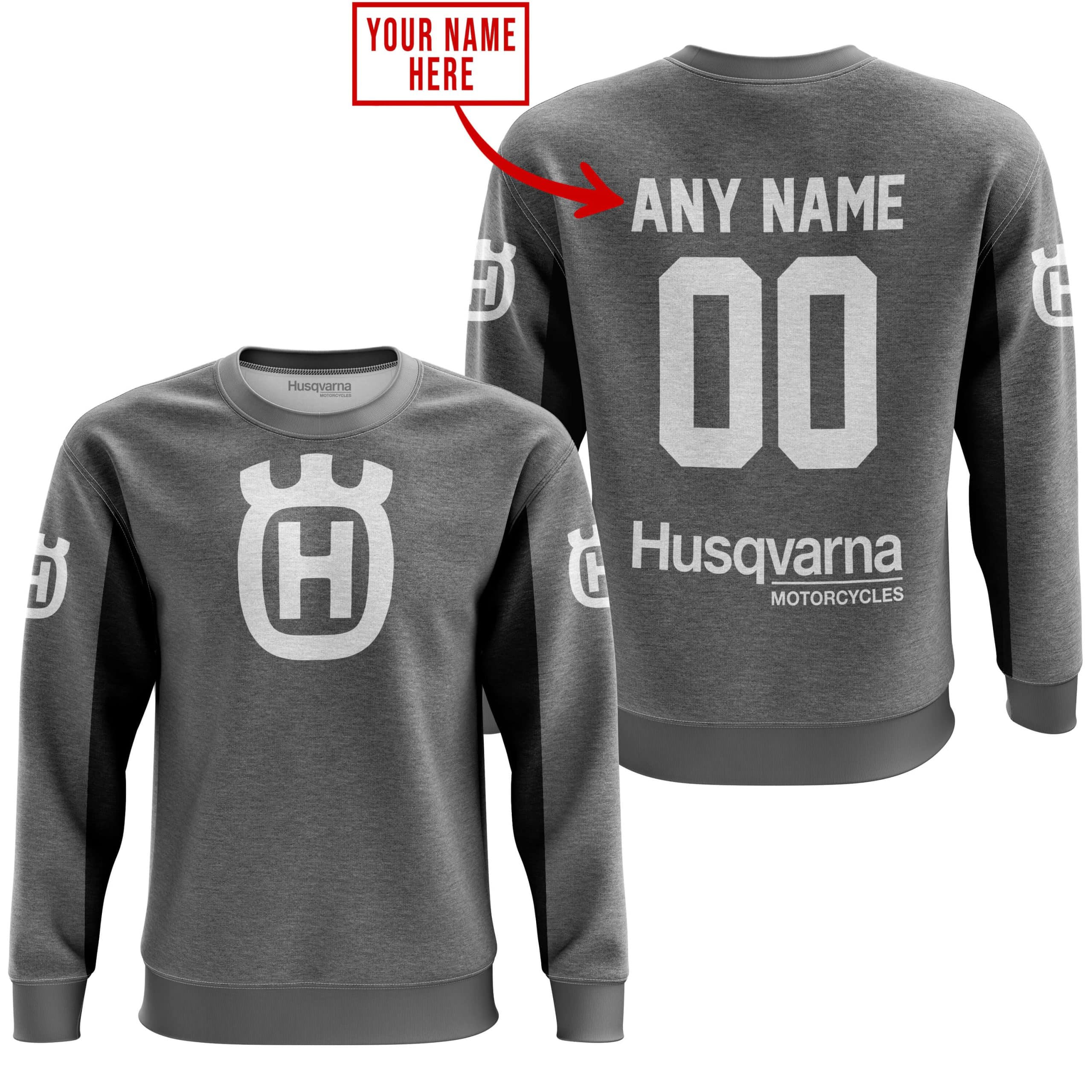 CUSTOM NAME RACING - LIMITED EDITION - HUSQVARNA - GREY V2 - Image 4
