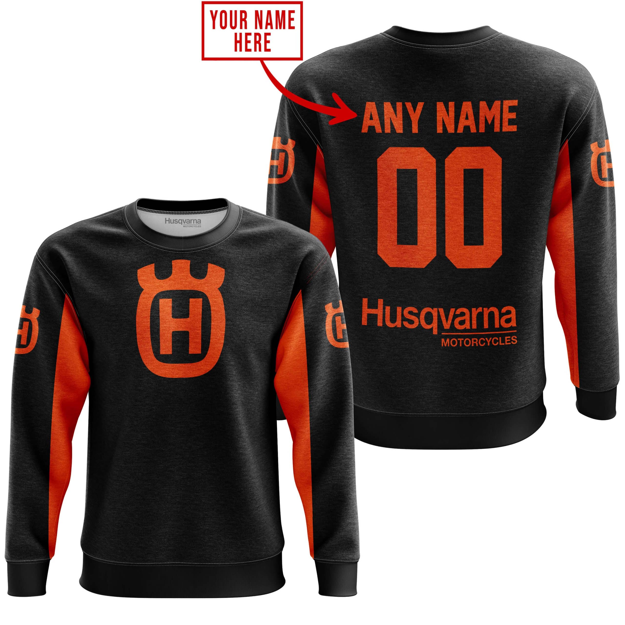 CUSTOM NAME RACING - LIMITED EDITION - HUSQVARNA - ORANGE - Image 4