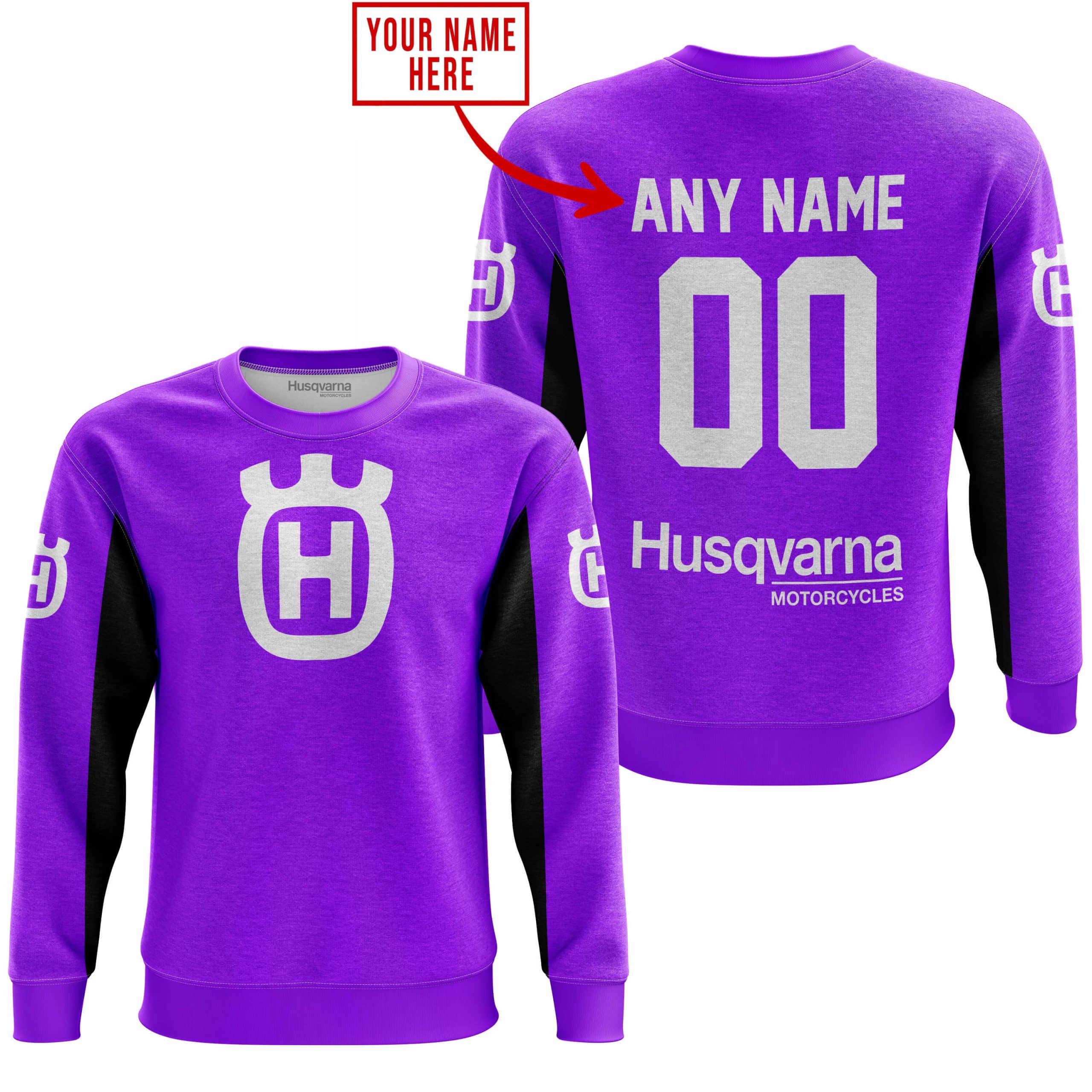 CUSTOM NAME RACING - LIMITED EDITION - HUSQVARNA - PURPLE V2 - Image 4