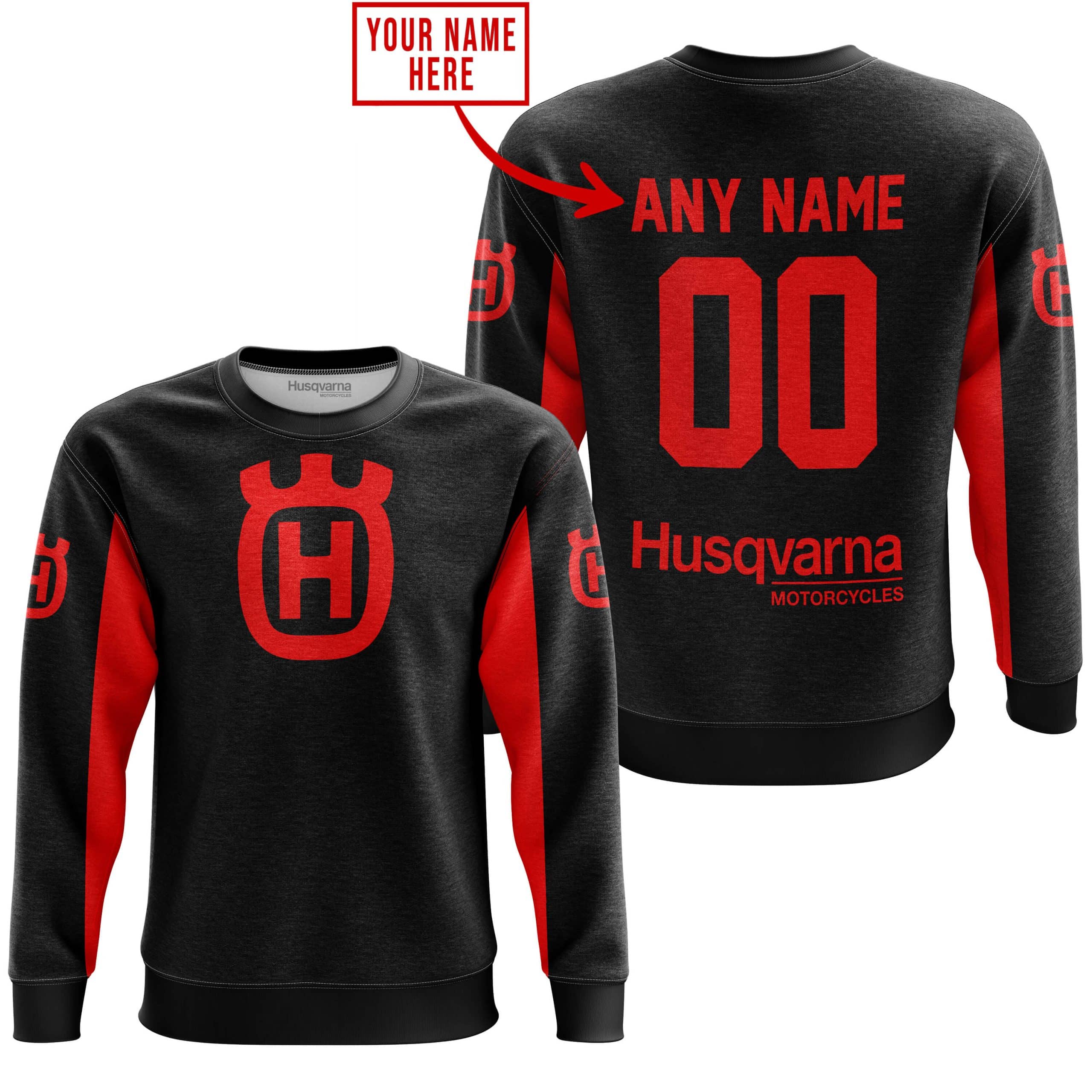 CUSTOM NAME RACING - LIMITED EDITION - HUSQVARNA - RED - Image 4