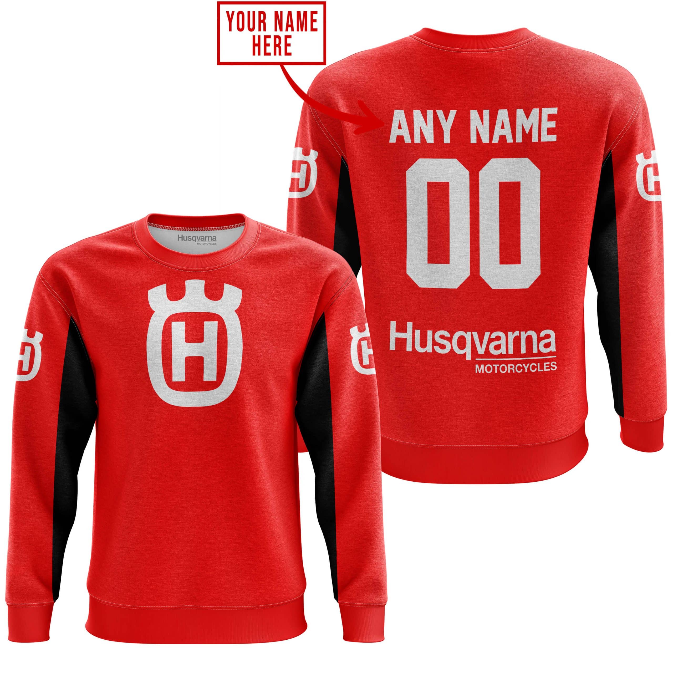 CUSTOM NAME RACING - LIMITED EDITION - HUSQVARNA - RED V2 - Image 4