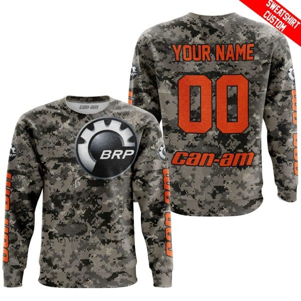 LIMITED EDITION PRODUCTS  - US ARMY - CAN AM RACING - CUSTOM NAME - ORANGE - Image 4