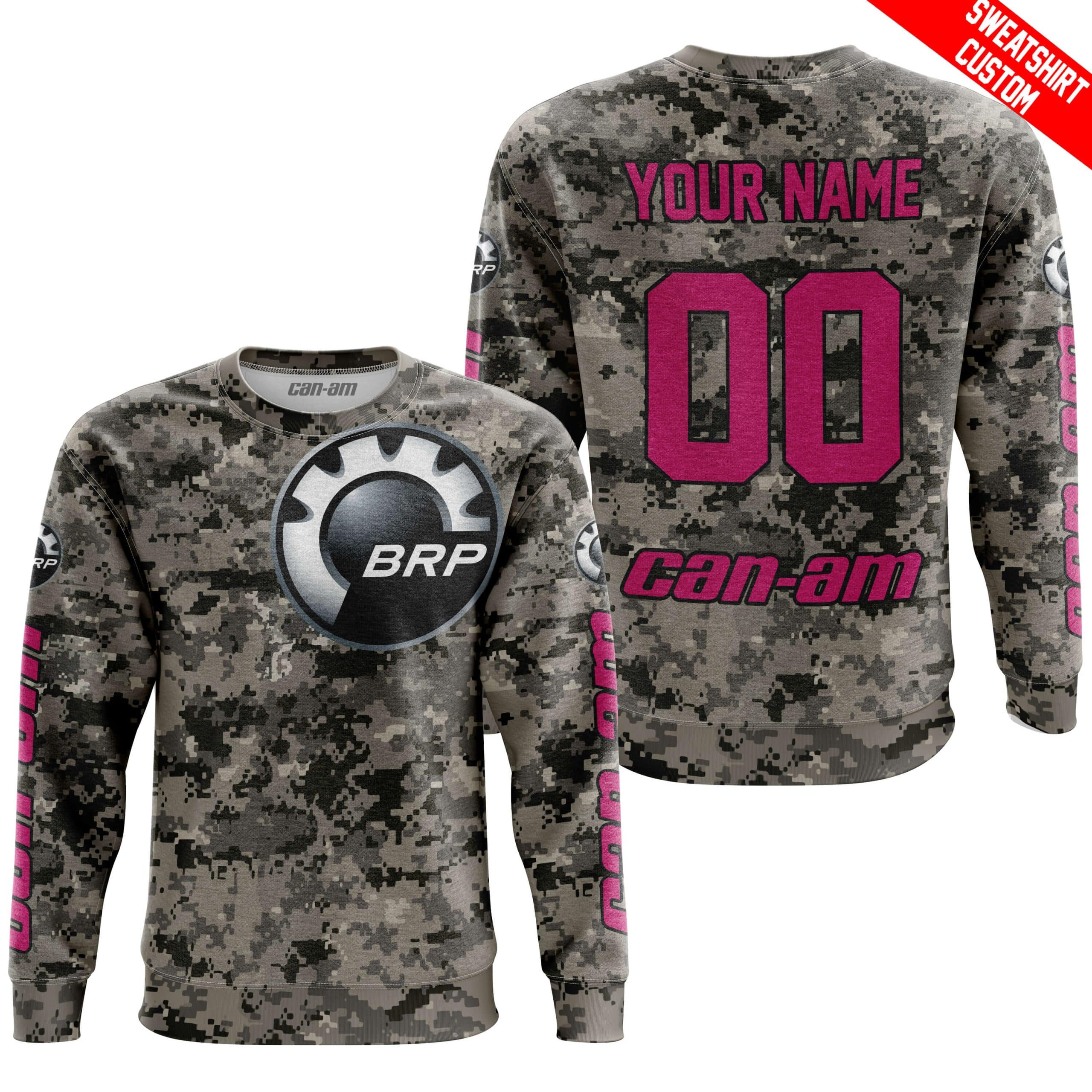 LIMITED EDITION PRODUCTS  - US ARMY - CAN AM RACING - CUSTOM NAME - PINK 1 - Image 2