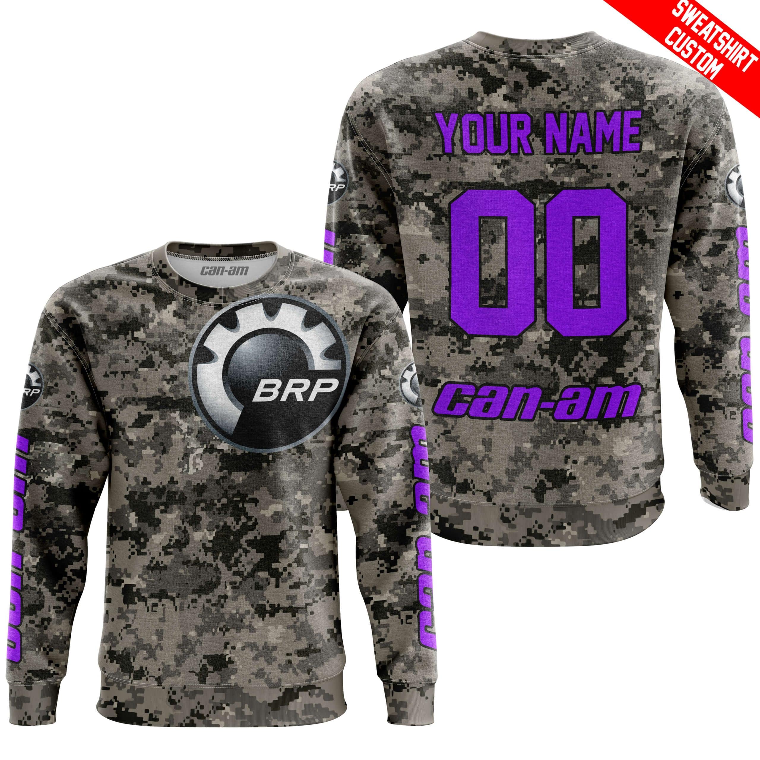 LIMITED EDITION PRODUCTS  - US ARMY - CAN AM RACING - CUSTOM NAME - PURPLE - Image 4
