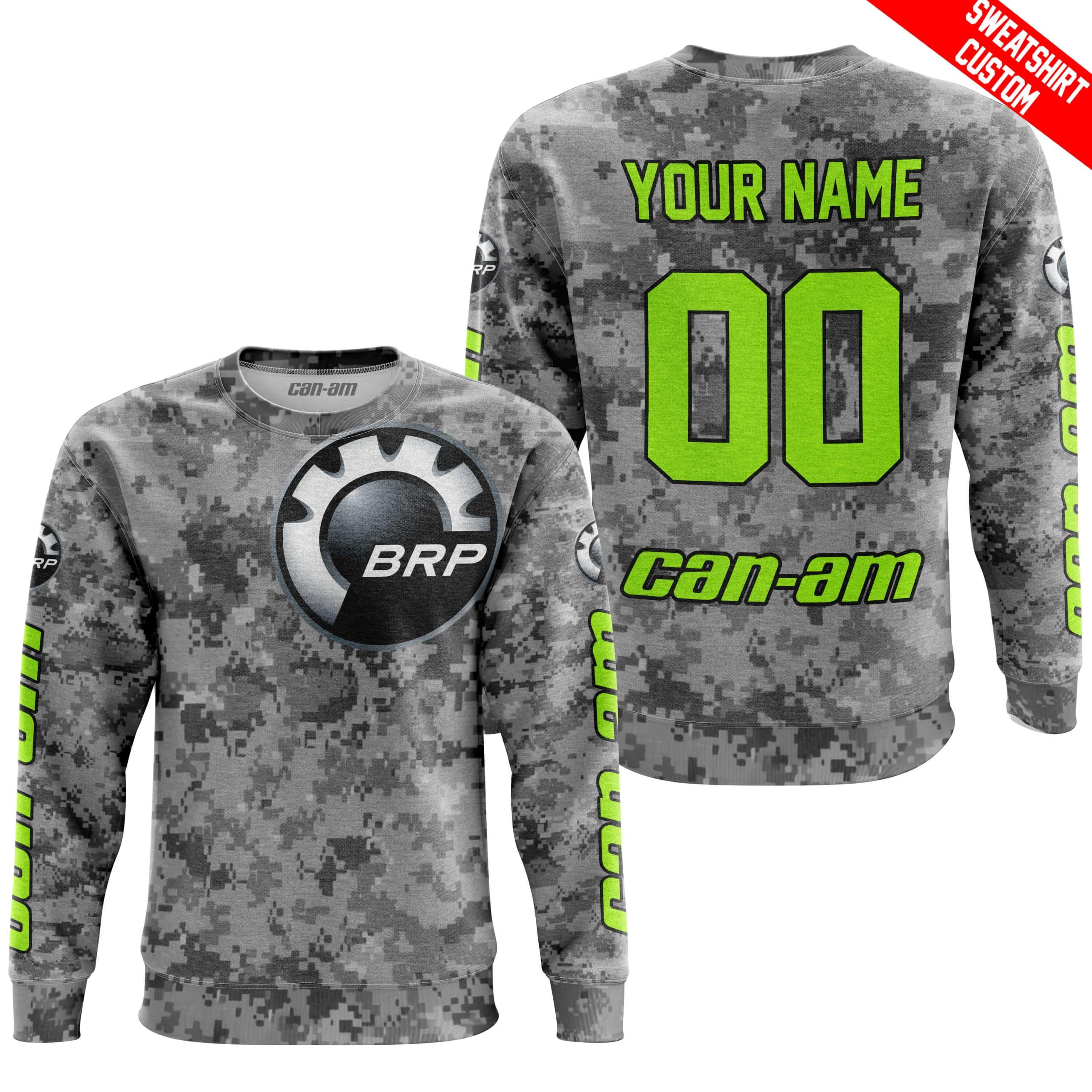 LIMITED EDITION PRODUCTS - US ARMY V1 - CAN AM RACING - CUSTOM NAME - NEON - Image 4