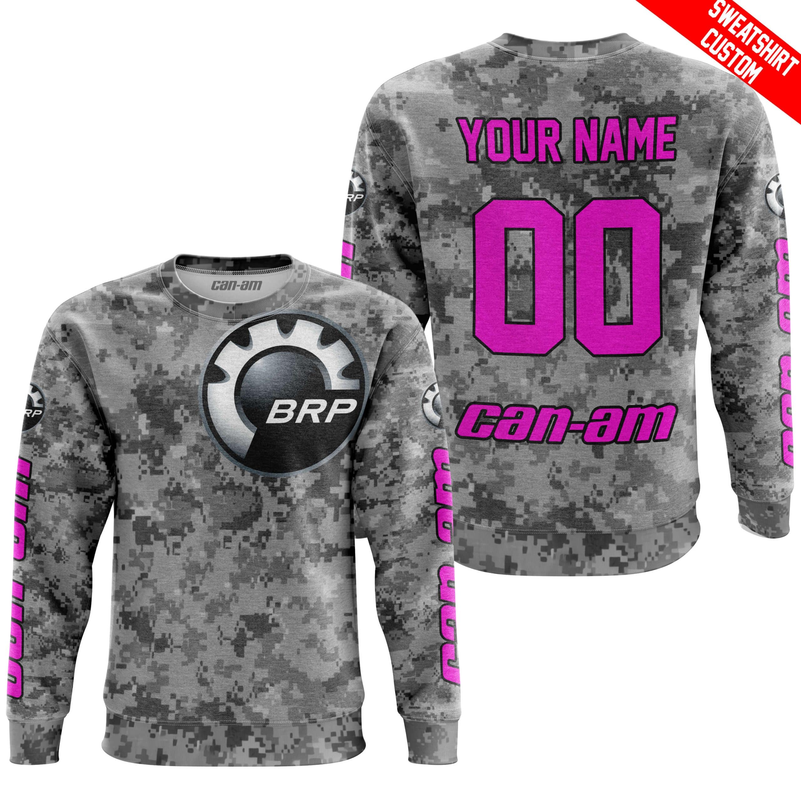LIMITED EDITION PRODUCTS - US ARMY V1 - CAN AM RACING - CUSTOM NAME - PINK - Image 4
