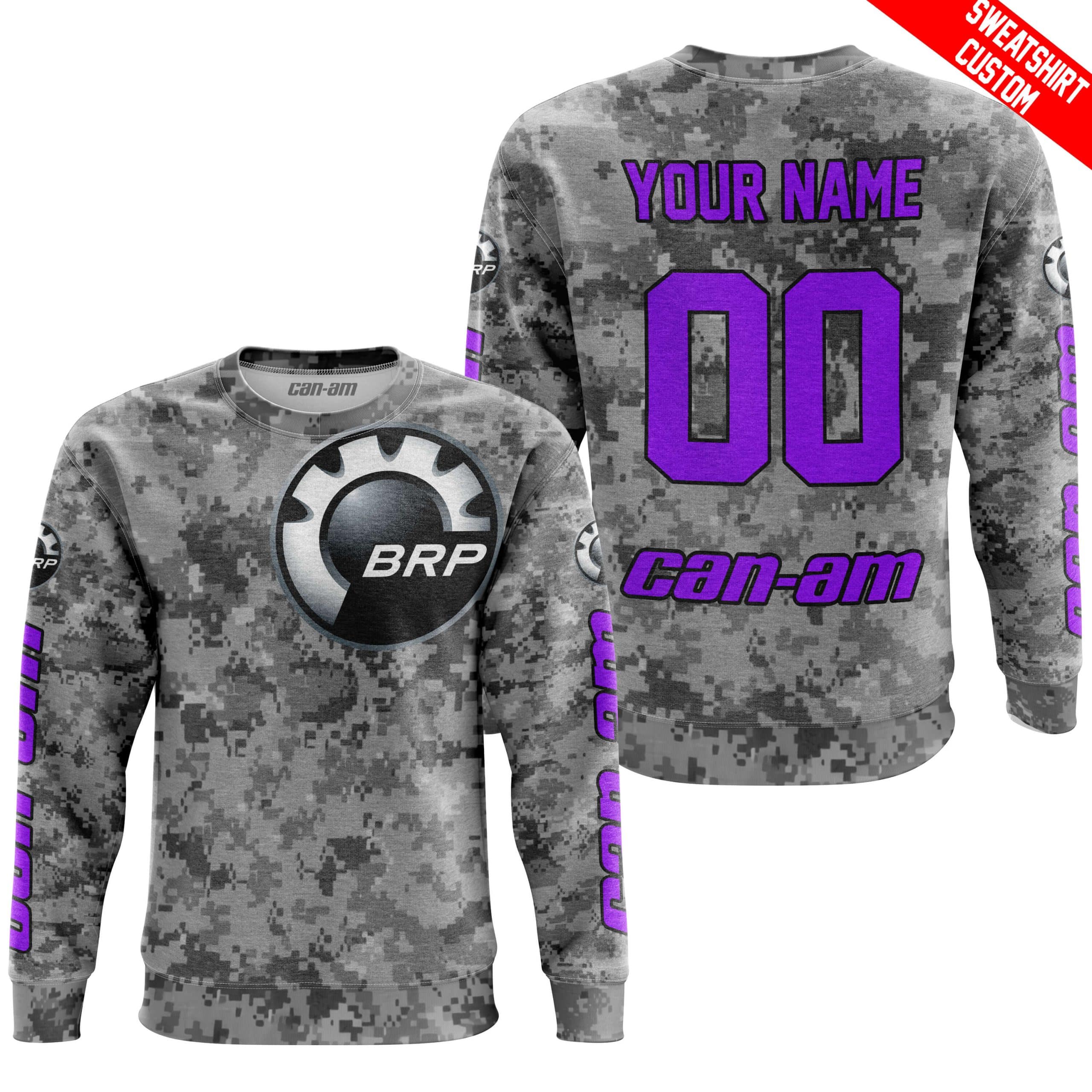LIMITED EDITION PRODUCTS - US ARMY V1 - CAN AM RACING - CUSTOM NAME - PURPLE - Image 4