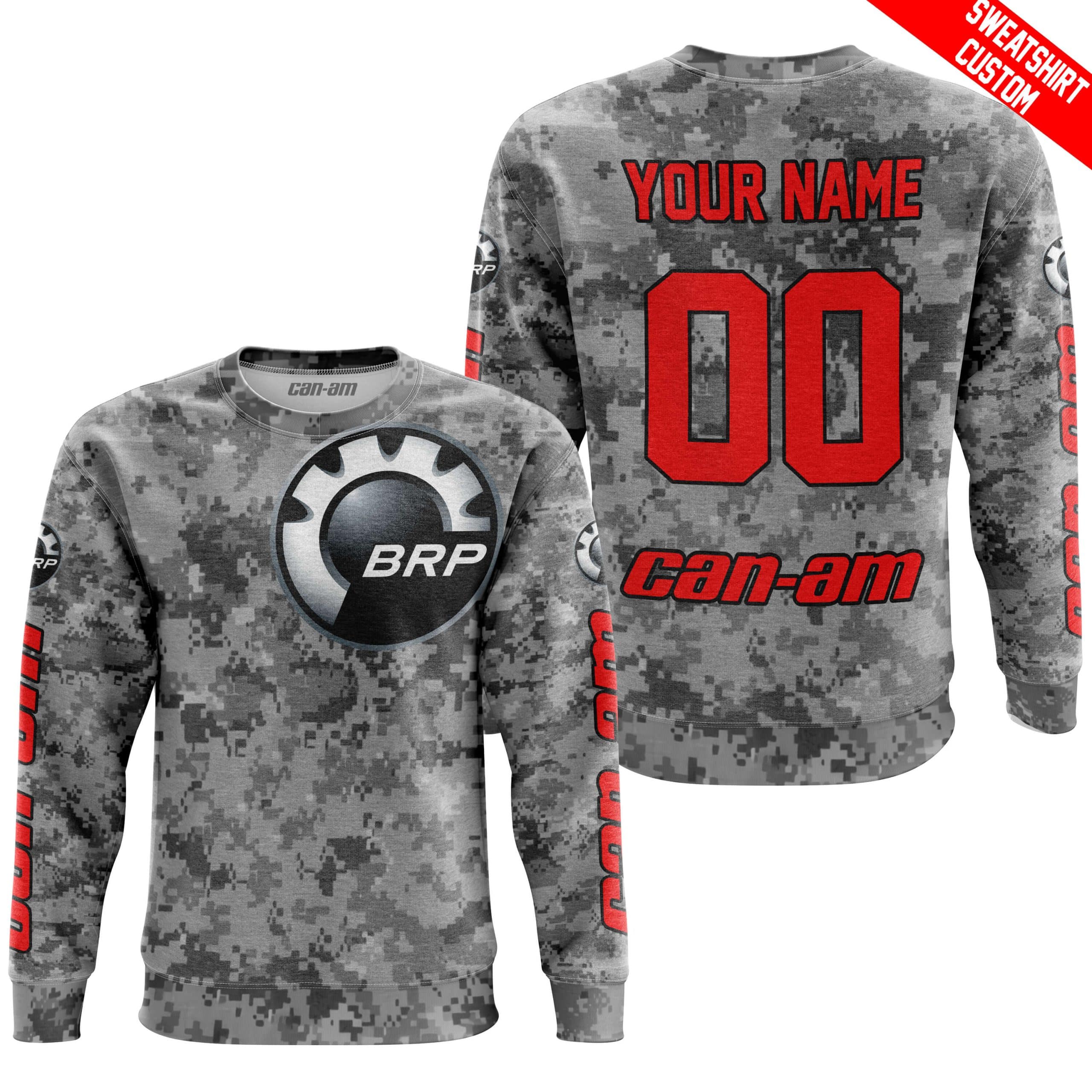 LIMITED EDITION PRODUCTS - US ARMY V1 - CAN AM RACING - CUSTOM NAME - RED - Image 4