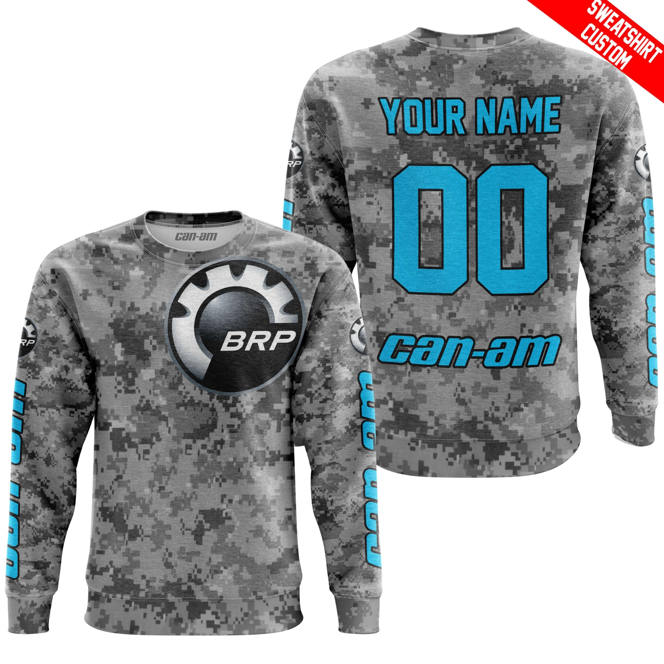 LIMITED EDITION PRODUCTS - US ARMY V1 - CAN AM RACING - CUSTOM NAME - SKY BLUE - Image 4