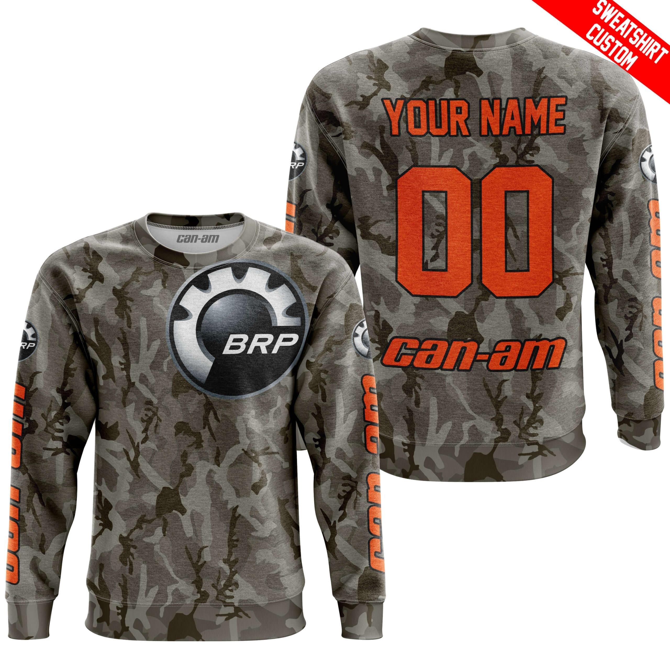 LIMITED EDITION PRODUCTS - US ARMY V2 - CAN AM RACING - CUSTOM NAME - ORANGE - Image 4