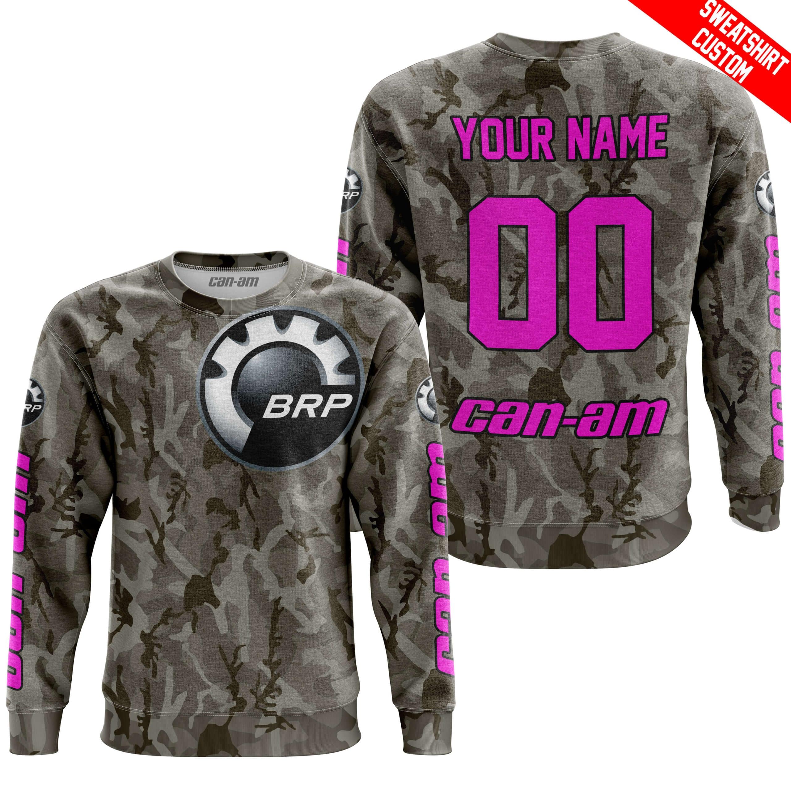 LIMITED EDITION PRODUCTS - US ARMY V2 - CAN AM RACING - CUSTOM NAME - PINK - Image 4