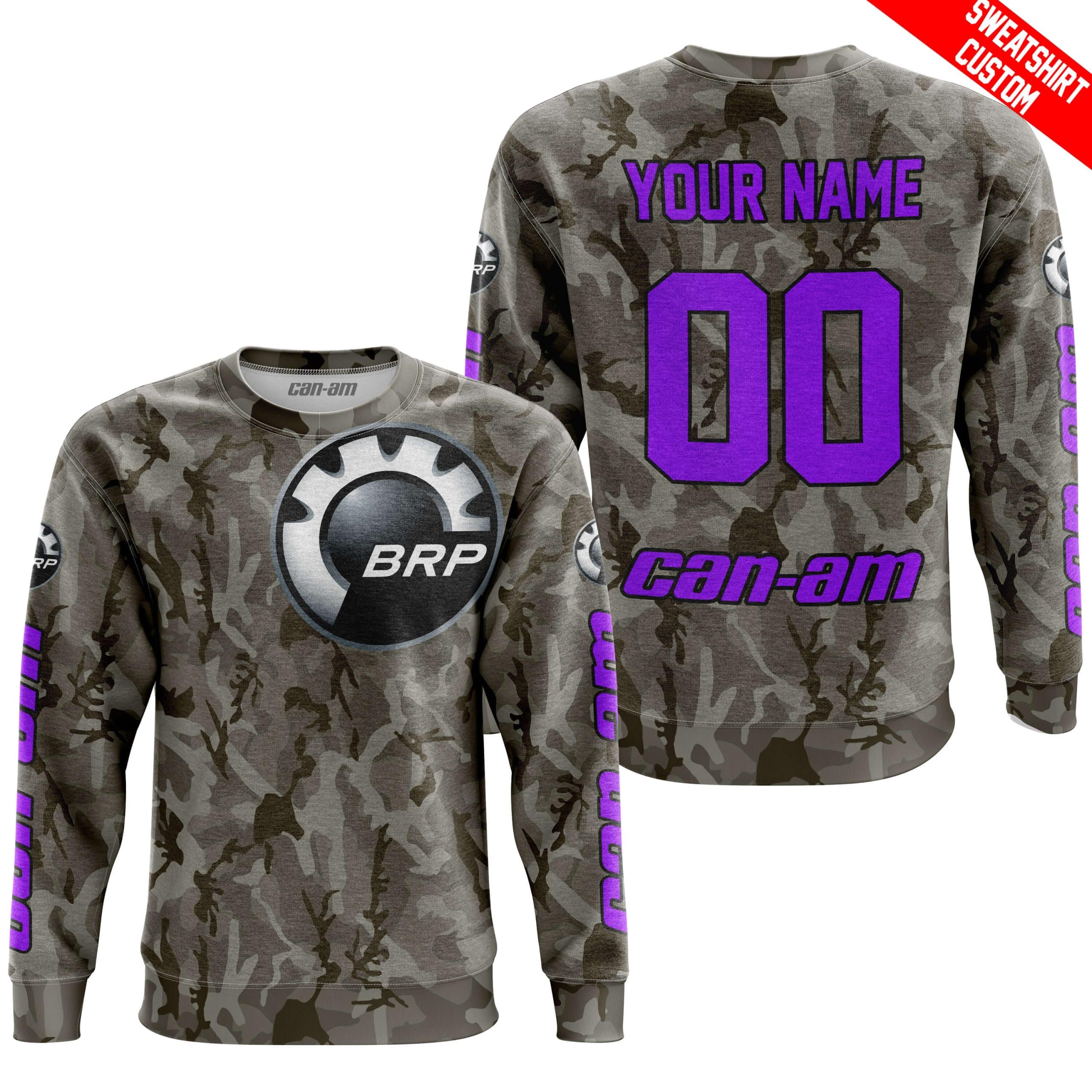 LIMITED EDITION PRODUCTS - US ARMY V2 - CAN AM RACING - CUSTOM NAME - PURPLE - Image 4