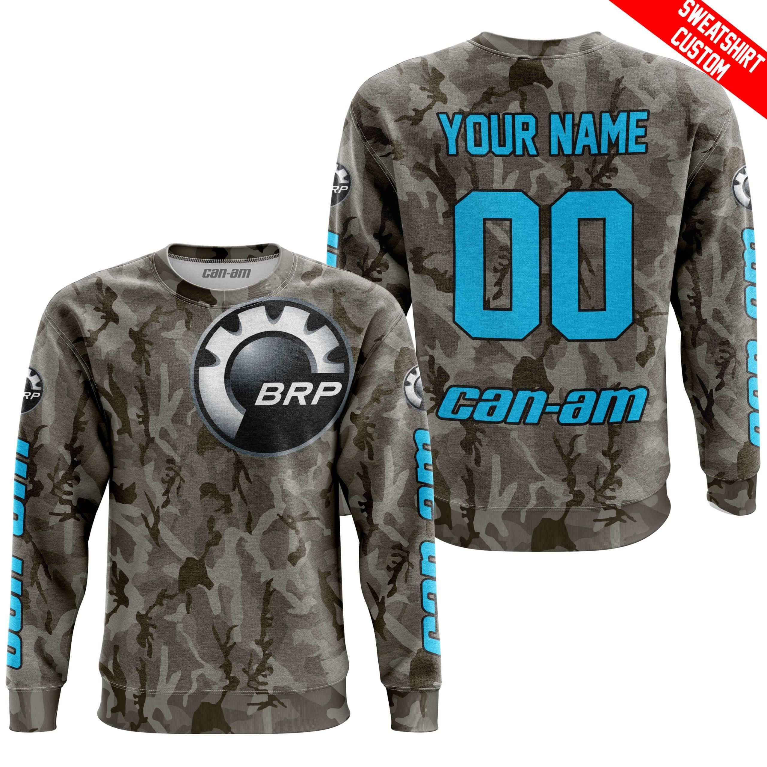 LIMITED EDITION PRODUCTS - US ARMY V2 - CAN AM RACING - CUSTOM NAME - SKY BLUE - Image 4